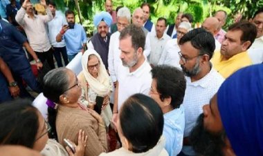 IPS सुसाइड केस में अधिकारी के परिवार से मिले राहुल गांधी, जानिए पीएम मोदी से क्या मांग की