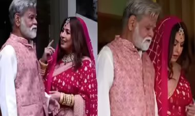शादी के जोड़े में महिमा चौधरी और संजय मिश्रा ने इंटरनेट पर मचाया धमाल, फैंस पूछ रहे अजब-गजब सवाल