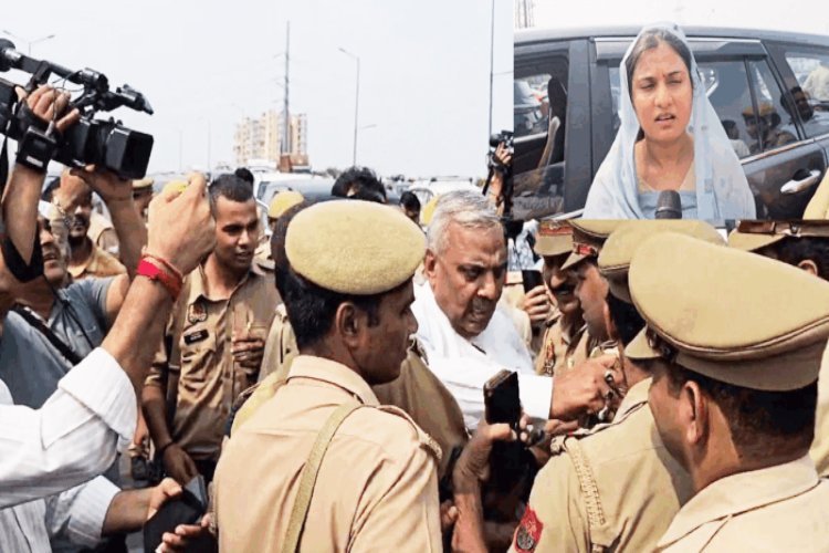 बरेली जा रहीं इकरा हसन को पुलिस ने यूपी गेट से लौटाया, डेढ़ घंटे तक चला हाई वोल्टेज ड्रामा
