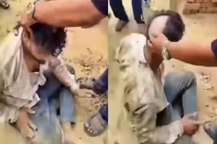 बुलंदशहर में लड़की को छेड़ने पर ग्रामीणों ने दी सजा, पहले दमभर कूटा, फिर सिर मूंडा, मूंछें उखाड़ीं