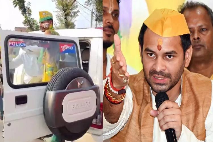 नीली बत्ती वाली गाड़ी में घूम रहे थे लालू के लाल, FIR दर्ज होते ही निकल गई हेकड़ी