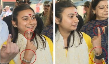 सियासी बवाल: वोटिंग के बाद बिहार की सांसद शंभवी चौधरी की दोनों उंगलियों पर स्याही कैसे आई?
