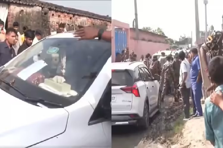 बिहार के डिप्टी सीएम विजय सिन्हा के काफिले पर हमला, आरजेडी पर लगाया आरोप