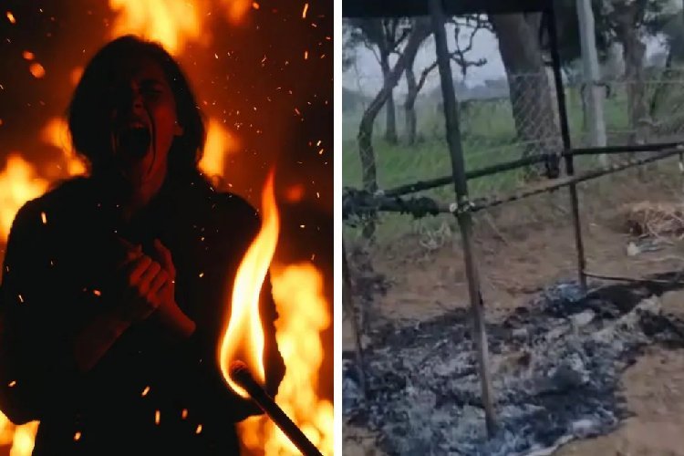 खेतों में मिलते थे प्रेमी, लड़की के परिवार ने देखा तो पेट्रोल डाल जिंदा जलाया, फिर...