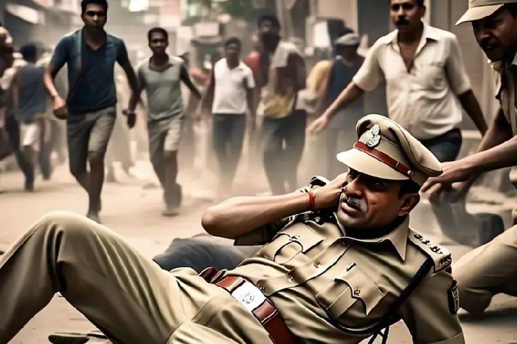 शामली: पुलिस पर टूट पड़े ग्रामीण, लाठी-डंडे, सरिया और धारदार हथियारों से हमला कर वर्दी फाड़ी