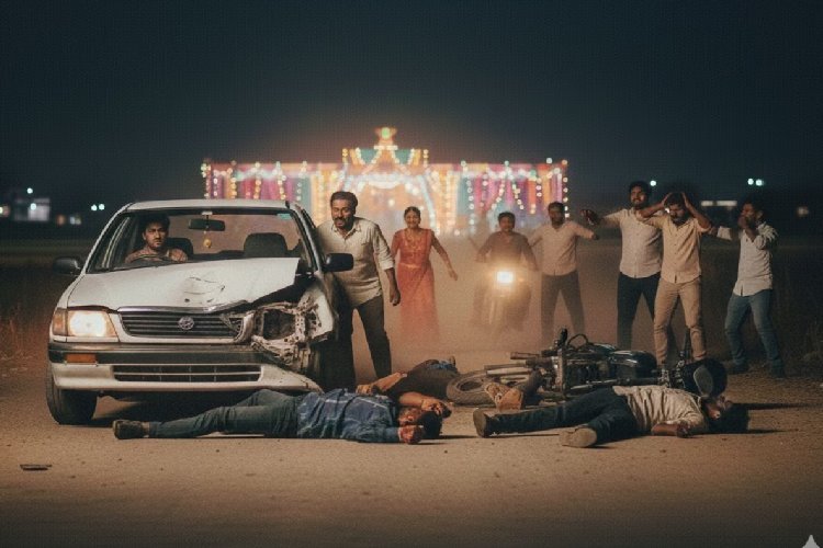 डीजे बंद होने की बात पर बौखलाया साला, अपनों को ही कार से कुचला, ताऊ-चाचा-मौसा की मौत