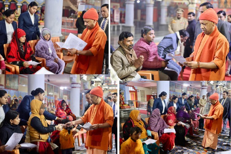 जनता दर्शन में मुख्यमंत्री योगी ने सुनीं 150 लोगों की समस्याएं, अधिकारियों को शीघ्रता से निस्तारण के दिए निर्देश