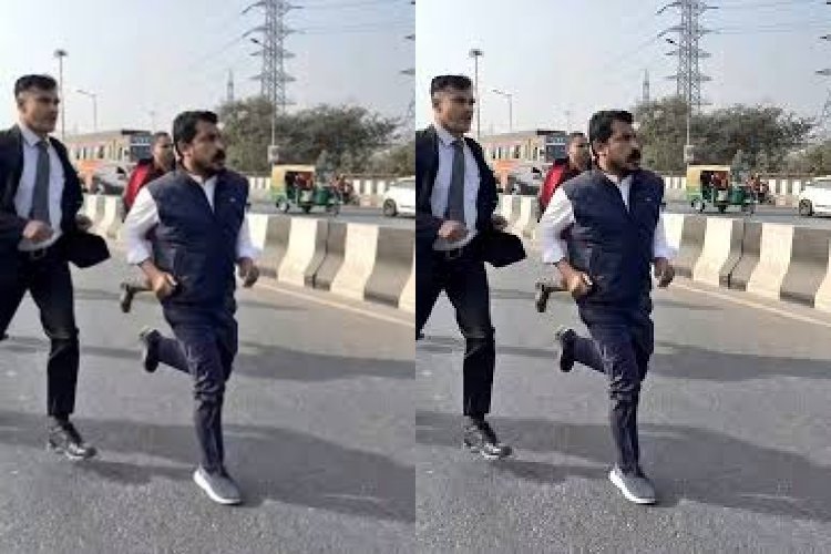 आगे-आगे सांसद, पीछे-पीछे पुलिस, मेरठ में पीड़ित परिवार से मिलने जाते सांसद चंद्रशेखर सड़क पर क्यों दौड़ने लगे?