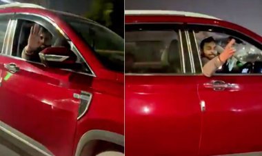 कार में बैठी महिला को अमित और अभिषेक ने दी फ्लाइंग किस, अगले ही चौराहे पर योगी की पुलिस ने सिखाया सबक!