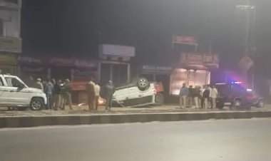 गोरखपुर पुलिस से बचकर भाग रही बिहार की स्कॉर्पियो ट्रैक्टर से टकराई, महिला समेत 2 की मौत