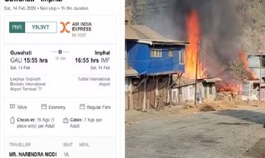कांग्रेस ने पीएम की असम से मणिपुर की फ्लाइट टिकट क्यों बुक की