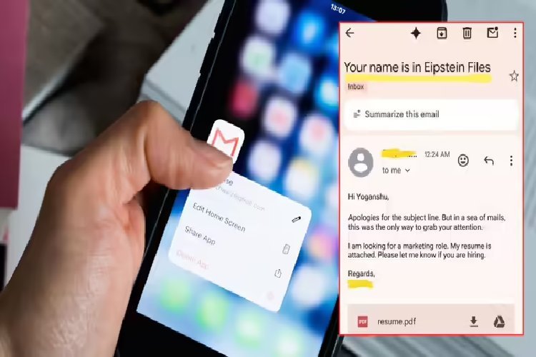 ''आपका नाम एप्सटीन फाइल्स में है...'' जॉब पाने के लिए CEO को भेजा ईमेल वायरल