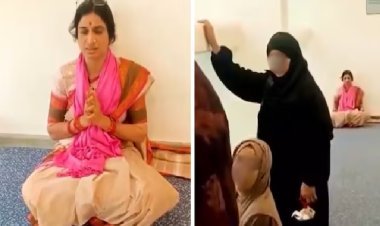 BJP की माधवी लता ने शेयर किया ऐसा वीडियो, मचा भारी बवाल!