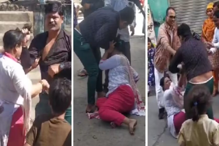पत्नी ने दूसरी महिला के साथ पति को रंगे हाथों पकड़ा, फिर बीच सड़क पर शुरू हुआ हाई-वोल्टेज ड्रामा