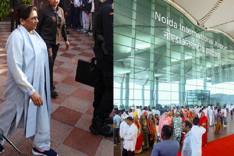 अखिलेश के बाद, मायावती ने लिया जेवर एयरपोर्ट का क्रेडिट, कांग्रेस पर भी बोला हमला