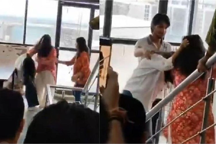 गलगोटिया यूनिवर्सिटी में दो छात्राओं के बीच जोरदार झगड़ा, वीडियो सोशल मीडिया पर वायरल