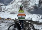 14 दिनों तक साइकिल चलाकर एवरेस्ट बेस कैंप पहुंची उत्तर प्रदेश की महिला, वीडियो वायरल