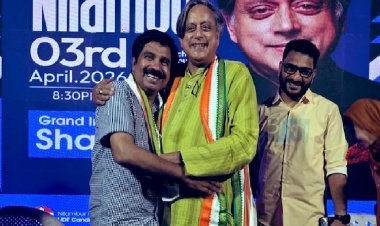 केरल में शशि थरूर के काफिले को रोका गया, स्टाफ सदस्य पर हमला