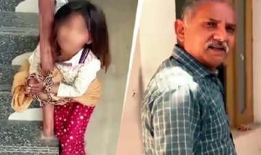 गुवाव चुराने के आरोप में पूर्व आर्मी मैन ने लड़की को चेन से बांधकर पीटा, वीडियो आया सामने