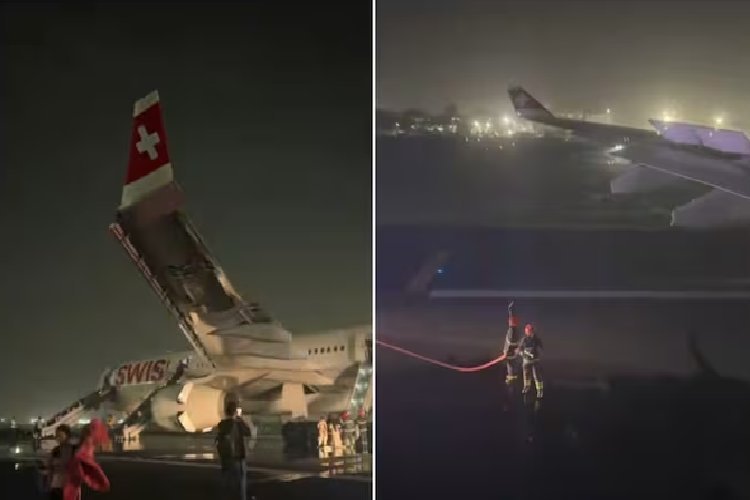 दिल्ली एयरपोर्ट पर ज्यूरिख जाने वाली स्विस एयरलाइंस की फ्लाइट में इंजन फेलियर, 6 यात्री घायल