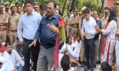तुम मुझे जानते नहीं हो… दो मिनट में सिखा दूंगा तरीका,  प्रदर्शकारियों पर आग बबूला हुए एडीएम सिटी, वीडियो।वायरल