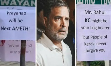 वायनाड में राहुल-प्रियंका गांधी को निशाना बनाते पोस्टर लगे; केस दर्ज