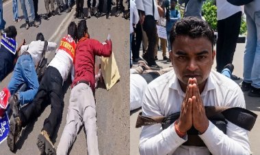 उत्तर प्रदेश 69000 सहायक शिक्षक भर्ती: अभ्यर्थी सड़क पर रेंगकर पहुंचे मंत्री आवास, SC में ठीक पैरवी की मांग