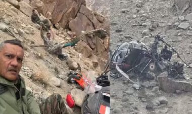 लद्दाख में चीता हेलीकॉप्टर क्रैश: मेजर जनरल सचिन मेहता समेत तीन अधिकारी बाल-बाल बचे