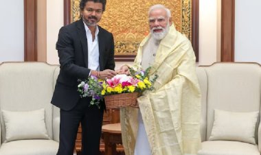 तामिलनाडु के मुख्यमंत्री विजय ने दिल्ली में प्रधानमंत्री मोदी से की मुलाकात, वंदे मातरम विवाद को उठाया