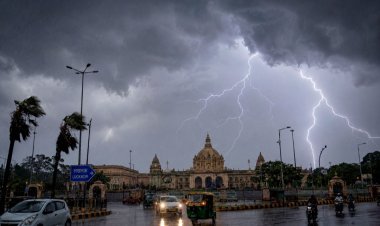 यूपी में मौसम का महाप्रलय! 100 किलोमीटर की रफ्तार से आएगा तूफान, IMD ने जारी किया रेड अलर्ट