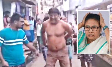 TMC नेता की दौड़ा-दौड़ाकर चप्पलों से पिटाई, शरीर से गायब हुए कपड़े, कटमनी वसूलने पर हुआ बवाल