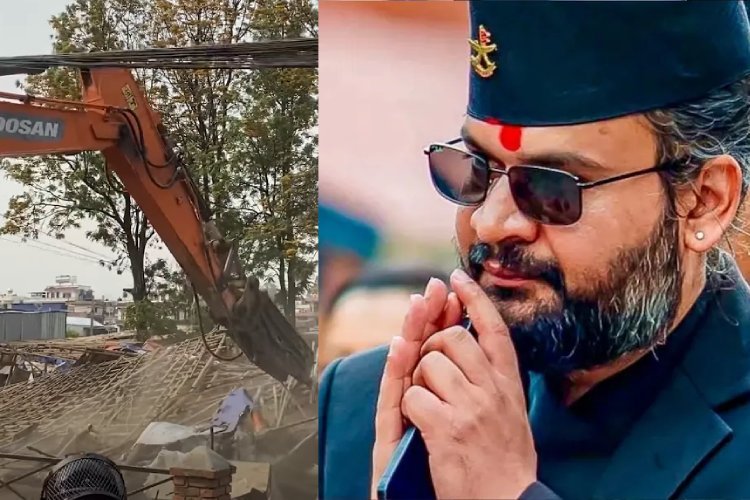 नेपाल में बालेन शाह सरकार का बुलडोजर एक्शन, नदी किनारे बने हजारों अवैध ढांचों को तोड़ा