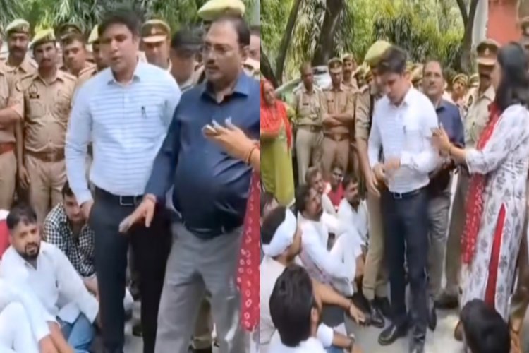 तुम मुझे जानते नहीं हो… दो मिनट में सिखा दूंगा तरीका,  प्रदर्शकारियों पर आग बबूला हुए एडीएम सिटी, वीडियो।वायरल