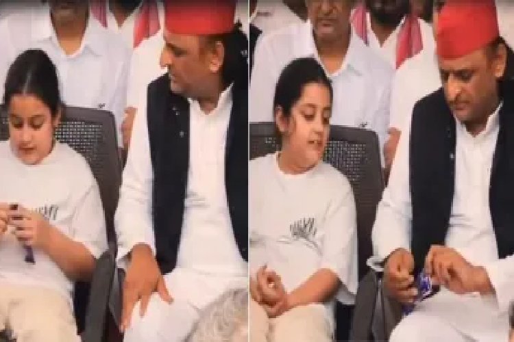 भतीजी की मासूमियत ने पिघलाया अखिलेश का दिल, अंतिम संस्कार में वायरल हुआ भावुक वीडियो