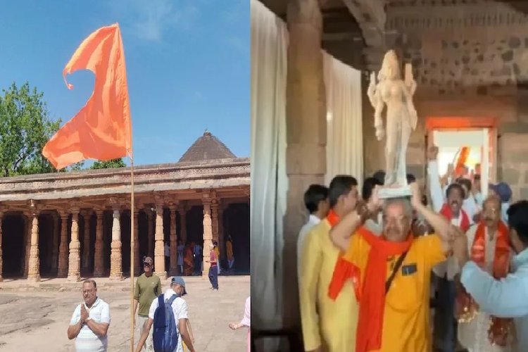भोजशाला में मां वाग्देवी की पूजा-अर्चना शुरू, कोर्ट फैसले के बाद बदला माहौल