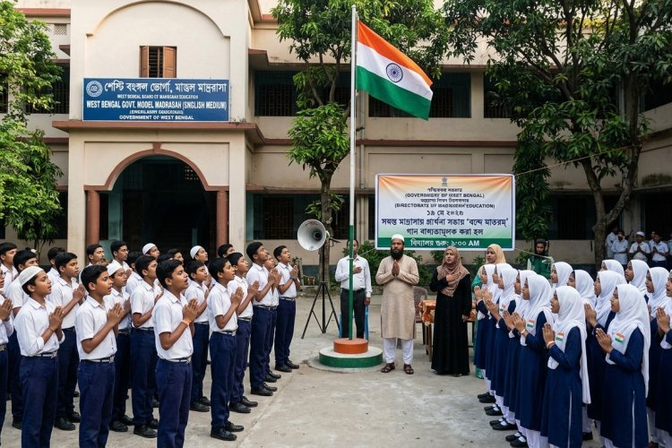 बंगाल के मदरसों में गूंजेगा वंदे मातरम, आदेश न मानने पर होगा एक्शन, सीएम सुवेंदु ने जारी किया आदेश