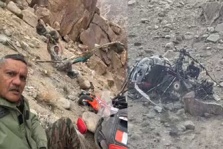 लद्दाख में चीता हेलीकॉप्टर क्रैश: मेजर जनरल सचिन मेहता समेत तीन अधिकारी बाल-बाल बचे
