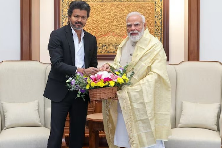 तामिलनाडु के मुख्यमंत्री विजय ने दिल्ली में प्रधानमंत्री मोदी से की मुलाकात, वंदे मातरम विवाद को उठाया