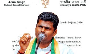 तमिलनाडु में बीजेपी को झटका, के अन्नामलाई ने दिया इस्तीफा, विजय थलपति की तरह बनाएंगे नई पार्टी