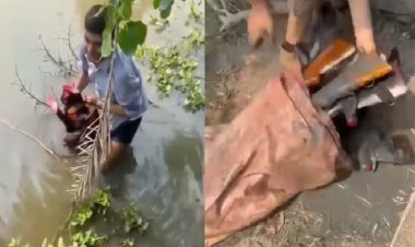 तालाब के अंदर पानी में डुबोकर रखे गए थे AK-47 और बारूद! बंगाल STF ने किया बरामद