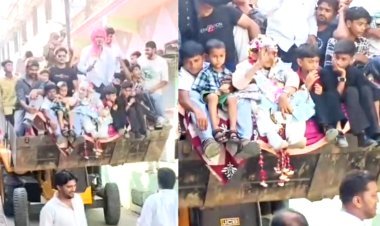 बुलडोजर पर बारात, सिगरेट के छल्ले उड़ाता रहा दूल्हा...वीडियो वायरल होने के बाद रॉयल एंट्री पड़ी महंगी