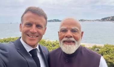 मैक्रों ने PM मोदी के साथ 'नाइस' सेल्फी शेयर की, भारत-फ्रांस ने व्यापार दोगुना करने पर सहमति जताई