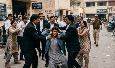 कोर्ट मैरिज करने पहुंचा तो वकीलों ने बुरी तरह पीटा! बाराबंकी कोर्ट परिसर में युवक की धुनाई, धर्मांतरण का आरोप