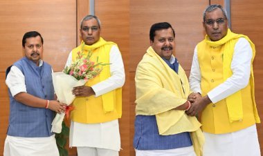 ओमप्रकाश राजभर दिल्ली पहुंचे, BJP अध्यक्ष नितिन नवीन से की अहम मुलाकात