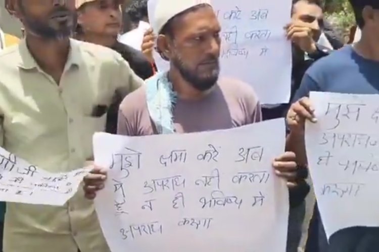 योगी जी माफ कर दो...सूर्या हत्याकांड के बाद गाजियाबाद में सख्ती, पोस्टर लेकर पहुंच गए थाने पहुंचे 140 बदमाश,  मुस्लिम भी शामिल