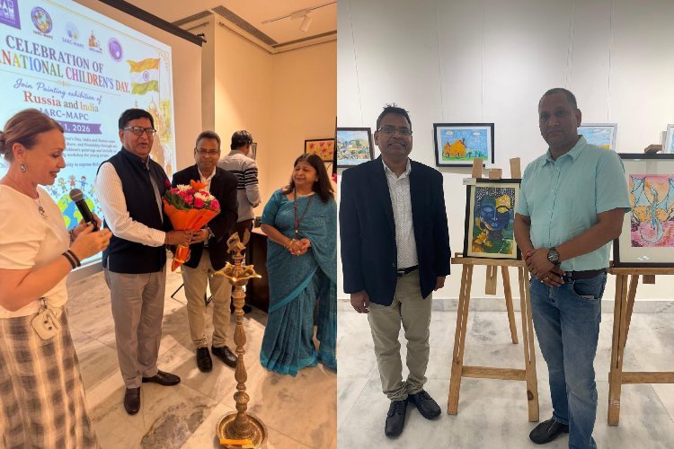 बच्चों की कलाकारी का रंगीन उत्सव! रूसी हाउस में लगा इंटरनेशनल चिल्ड्रेंस डे पेंटिंग एग्जीबिशन
