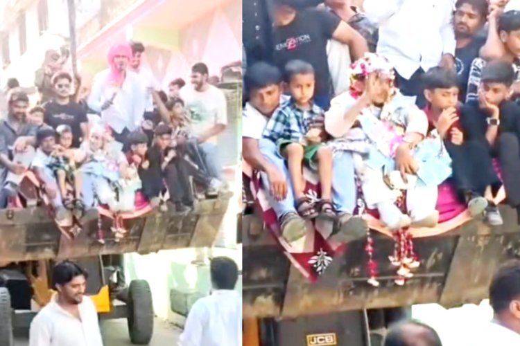 बुलडोजर पर बारात, सिगरेट के छल्ले उड़ाता रहा दूल्हा...वीडियो वायरल होने के बाद रॉयल एंट्री पड़ी महंगी