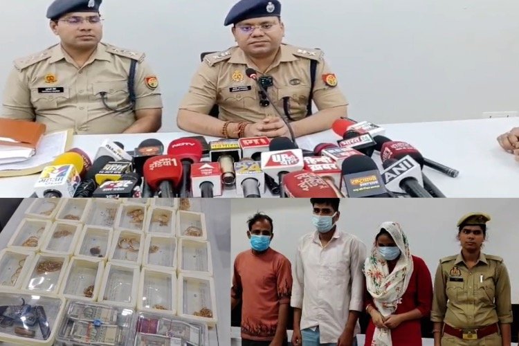 गाजियाबाद के तनिष्क शोरूम में 4 करोड़ की चोरी, कर्मचारी ने प्रेमिका और पिता के साथ मिलकर रची साजिश