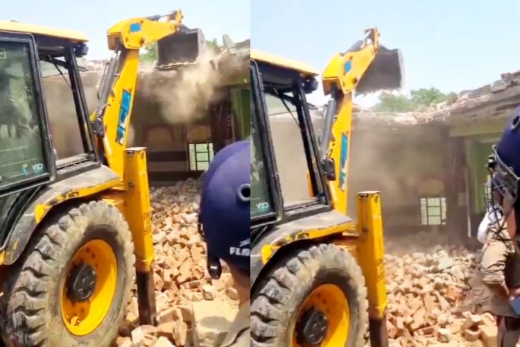 तालाब की जमीन पर 70 साल पहले बनी थी मस्जिद, योगी के बुलडोजर ने किया जमींदोज