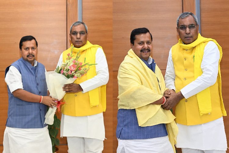 ओमप्रकाश राजभर दिल्ली पहुंचे, BJP अध्यक्ष नितिन नवीन से की अहम मुलाकात